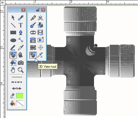 Place a 3D object